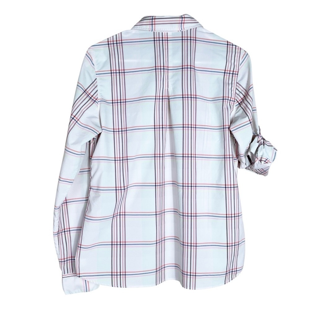 Patagonia Button Up Shirt Women’s 10 Plaid Roll Tab Gorpcore Outdoor Lightweight - Picture 2 of 7